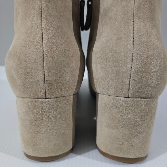Cole Haan Elyse Ankle Bootie Womens 11 Latte Tan Suede Pointed Toe Dressy Heel - Picture 10 of 16